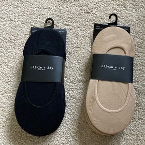Two packs of Olivia + Joy New York nylon shoe liners